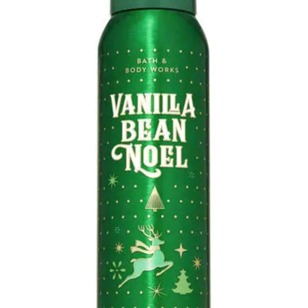 New Vanilla Bean Noel Shimmer Fizz bath and body